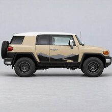 Alpine Pass Mountains Side Door Vinyl Decal Sticker for Toyota FJ Cruiser_2