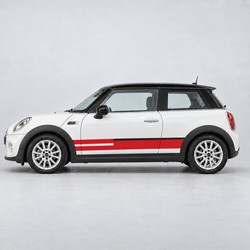 Club Sprint Stripes Side Vinyl Decal Sticker for MINI Cooper 2014