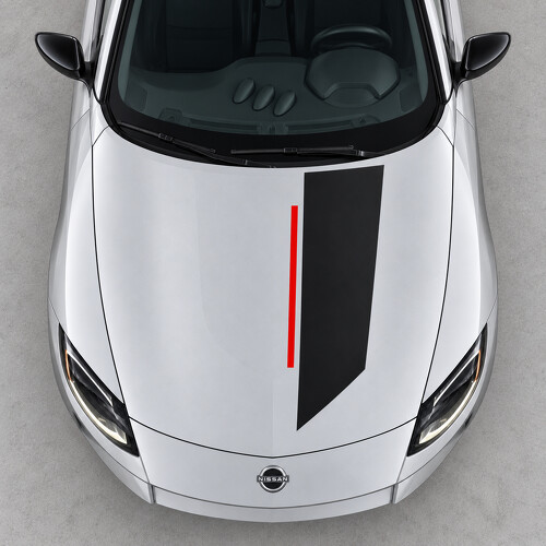 Offset Track Panel Hood Vinyl Decal Sticker for Nissan Z 2023