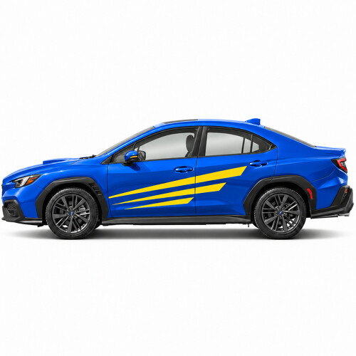 Stage Blades Rally Stripes Side Vinyl Decal Sticker for Subaru WRX 2022_1