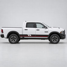 Diagonal Slots Side Vinyl Decal Sticker for RAM 1500 Rebel 2016_2