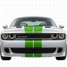 Dual Stripes with Custom Text Full Kit Vinyl Decal Sticker for Dodge Challenger 2008-2014_7