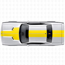 Dual Custom Outline Stripes Hood Roof Trunk Vinyl Decal Sticker for Dodge Challenger 2008-2014_5