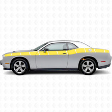 Strobe Style Stripes Side Vinyl Decal Sticker for Dodge Challenger_5