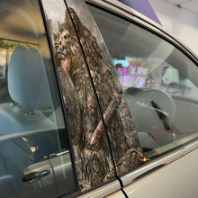 Barbarian Warlord Door Pillar Vinyl Decal Sticker_2