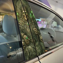 Celtic Skull King Door Pillar Vinyl Decal Sticker_2