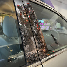 Cyber Gorilla Door Pillar Vinyl Decal Sticker_2