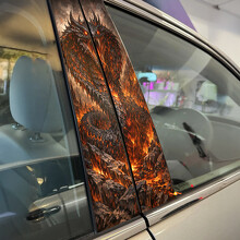 Demon Cobra Door Pillar Vinyl Decal Sticker_2