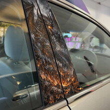 Demon Dragon Door Pillar Vinyl Decal Sticker_2
