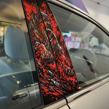 Furious Doberman Door Pillar Vinyl Decal Sticker_2