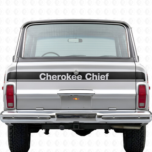 Cherokee Chief Tailgate Vinyl Decal Sticker for Jeep Cherokee 1981-83_1