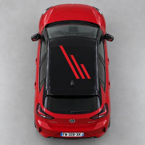 Offset Bars Roof Vinyl Decal Sticker for Opel Corsa_1