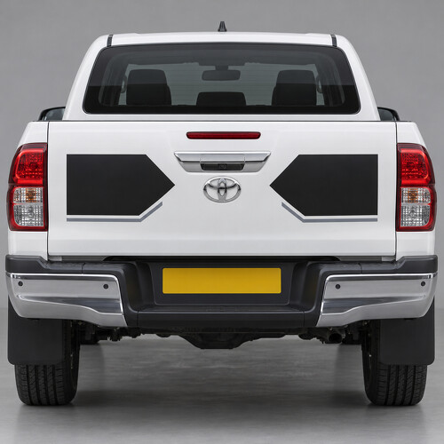 Inward Wings Tailgate Vinyl Decal Sticker for Toyota Hilux Double Cab 2016-2020 Pre-2020-Facelift_1