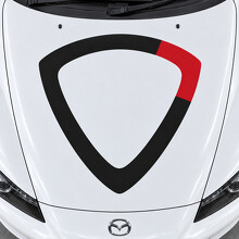 Rotor Open Core Hood Vinyl Decal Sticker for Mazda RX-8 SE3P 2008-2012 Facelift_2