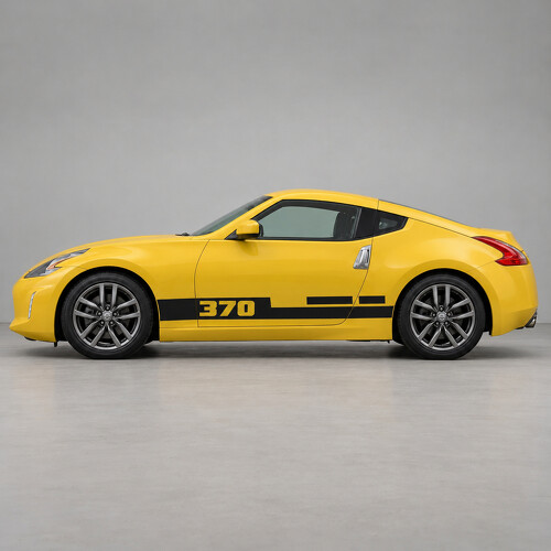 Wide Number Step Coupe Side Vinyl Decal Sticker for Nissan 370Z 2018_1
