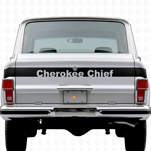 Cherokee Chief Stripe Tailgate Vinyl Decal for Jeep Cherokee 1981-83_1