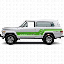 Cherokee Chief Stripes Side Vinyl Decal Sticker for Jeep Cherokee 1981-83_3