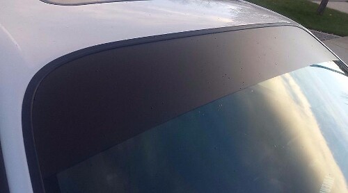 Universal Matte Black Windshield Sun Strip Vinyl Decal for Cars
