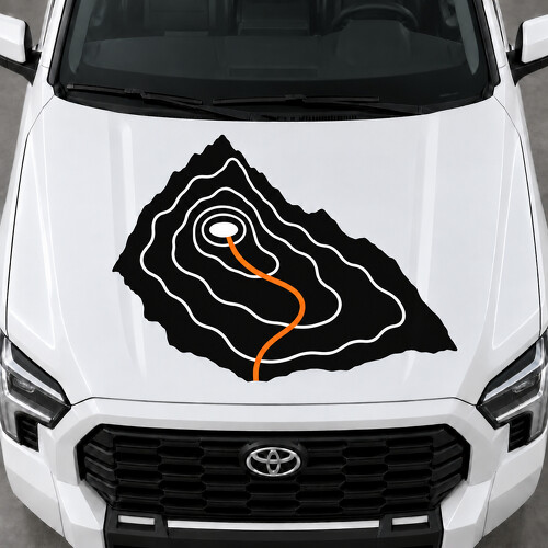 SR5 Topo Peak Hood Vinyl Decal Sticker for Toyota Tundra 2022