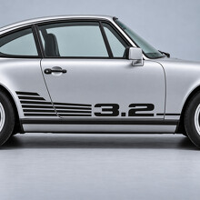 Cooling Fin 3.2 Side Vinyl Decal Sticker for Porsche 911 Carrera 1984-1989_2