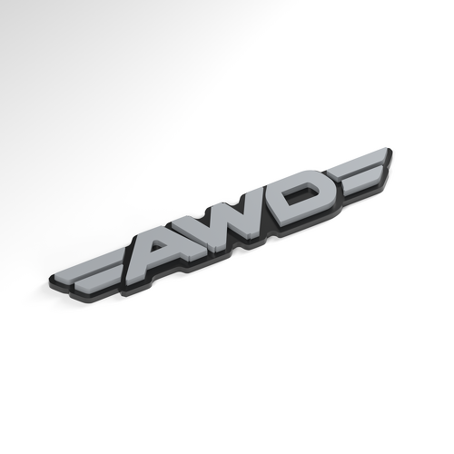 AWD Twin Wings 3D Acrylic Badge_1