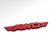 AWD Twin Wings 3D Acrylic Badge_3