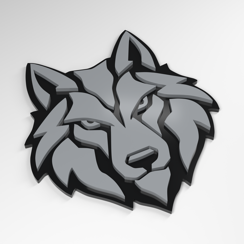 Wolf Ice Fang 3D Acrylic Badge_1