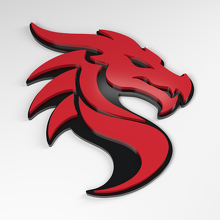 Dragon S-Curve 3D Acrylic Badge_3