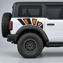 Raptor Rock Shards Rear Fender Vinyl Decal Sticker for Ford Bronco 2024_2