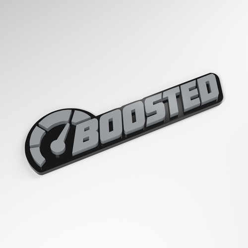 Boosted 3D Acrylic Car Badge