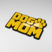 Dog Mom 3D Acrylic Car Badge_2