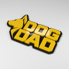 Dog Dad 3D Acrylic Car Badge_2