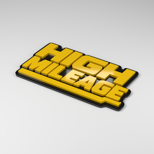 High Mileage 3D Acrylic Car Badge_2