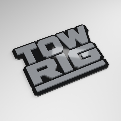 Tow Rig 3D Acrylic Car Badge_1