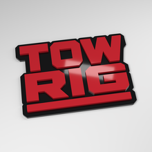 Tow Rig 3D Acrylic Car Badge_3