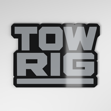 Tow Rig 3D Acrylic Car Badge_4