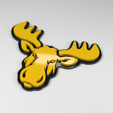 Moose 3D Acrylic Car Badge_2