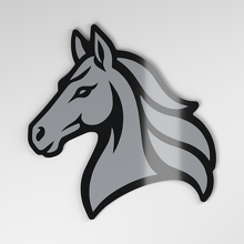 Horse 3D Acrylic Car Badge_4