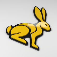 Hare 3D Acrylic Car Badge_2
