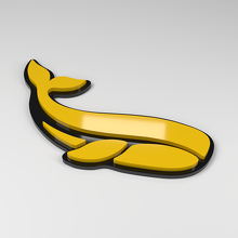 Whale 3D Acrylic Car Badge_2