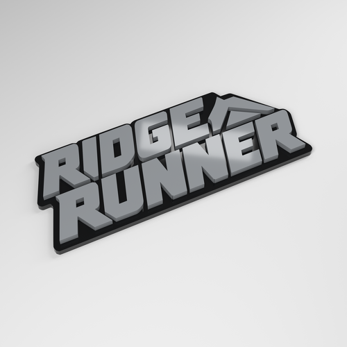 Ridge Runner 3D Acrylic Car Badge_1
