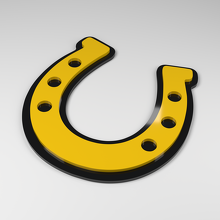 Horseshoe 3D Acrylic Car Badge_2