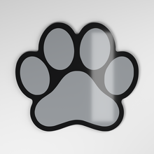 Dog Paw 3D Acrylic Car Badge_4
