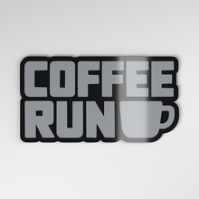 Coffee Run 3D Acrylic Car Badge_4