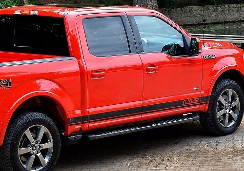 Autocollant décoratif à bandes latérales avec logo pour Ford F-150