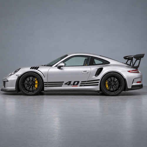 Flat Six Flow GT3 RS Side Vinyl Decal Sticker for Porsche 911 2016_1