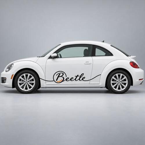 Roundel Script Side Vinyl Decal Sticker for Volkswagen Beetle 2013_1
