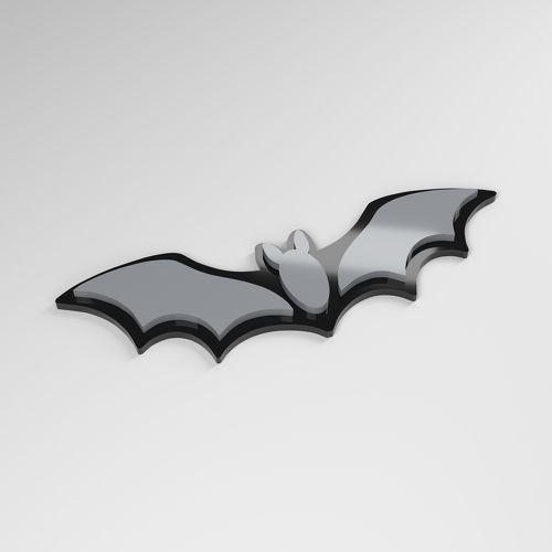 Bat 3D Acrylic Car Badge_1