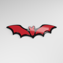 Bat 3D Acrylic Car Badge_3