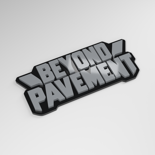 Beyond Pavement 3D Acrylic Car Badge_1